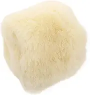 LOLIPPYY Microphone Cover Fluffy Windscreen for Handheld Mics Filter for Noise Reduction Stylish Yellow Design Fit for Broadcasting and Recording