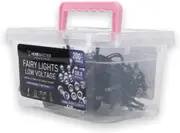 Christmas by SAS Fairy Lights 200 LED Cool White Globes Low Voltage 19.5m