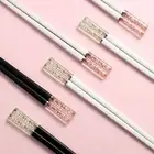 Safe Hotel for Dinning Tableware Chopsticks Kitchen Tool Alloy Chopsticks