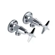 Fienza Laredo Chrome Solid Brass Jumper Valve Washing Machine Outlets