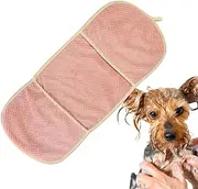 Dog Towel with Hand Pockets,Dog Microfiber Towel - Microfiber Dog Washcloth Quick Drying, Paw Cleaning and Drying Mitts Gloves, Comfortable Hand Pockets, for Drying and Cleaning Paws