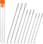 WONVOC Long Sewing Needles, 9 Pcs & 3 Sizes-4.9/5.9/6.9'' Stitching Needles, Hand Sewing Needles for Stitching and Crafting Projects, Carpet, Cushion, Curtain