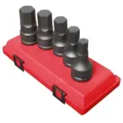 Sunex 4506 5 Piece 3/4" Drive Sae Hex Impact Socket Set