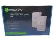 New Sealed MOTOROLA Whole Home Mesh WiFi System, AC2200 Tri-Band WiFi 2-Pack