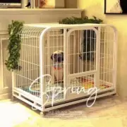 38" Large Pet Dog Cage Crate Kennel Cat Collapsible Metal Cages Playpen