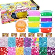 HSFTILV Slime kit Free Slime Toys Handmade Tools Stress Relief Fluffy Crystal Clay Let's Play Together Lucky Bag