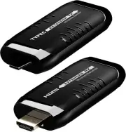 Wireless USB C to HDMI Extender Kit, Transmitter and Receiver Powered by USB