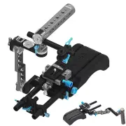 FOTGA DP500 III ENG Changeable Shoulder EVF Bracket 15mm Rail Rod Baseplate Rig