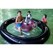 Aquafun Inflatable Rodeo Bull Pool Float - Fun Summer Water Toy for All Ages
