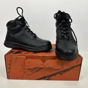 Worx Red Wing Boots Womens Steel Toe Size 8 W Wide Black 8433