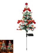 Solar Christmas Tree Lights Powered Christmas Yard Stake Lights for Outdoor Garden Decorations