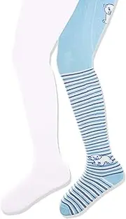 [Playshoes] Unisex Baby Elastic Thermal Tights Polar Bear with Comfort Waistband