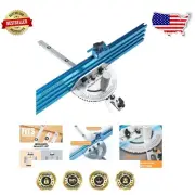 High Precision Miter Gauge System with 27 Stops & Adjustable Multi-Track Fence