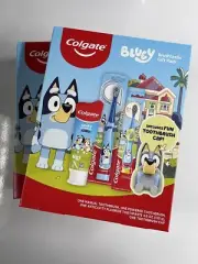 2 Bluey Colgate Toothbrush And Toothpaste Gift Set Bundle BRAND NEW!!