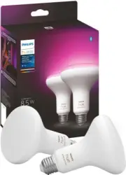 Philips Hue 578096 BR-30 E26 LED White & Color Smart Bulb - 2 Pack