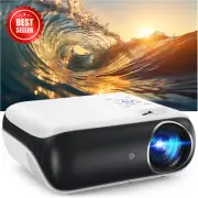 Native 1080P Bluetooth Projector, Portable Outdoor Movie Projector, Full HD