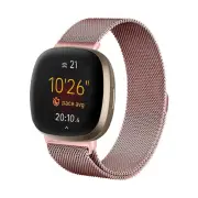 For Fitbit versa3 /Fitbit sense Milanese Strap Magnetic Watch Band WristBand