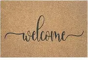 MWAZZLL Large Welcome Mat Outdoor Indoor Non Slip Doormat Durable Easy to Clean Super Absorb Mud Front Door Mats for Entrance,Patio,High Traffic Areas