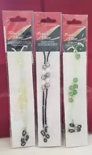3pk. Beaded Eyeglass Cords, 26" (66cm)