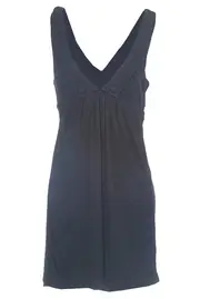 Deep V Tux Collar Dress--SHER-LB9104005