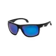 MAKO MAVERICKS 9613 Matte Black Frame Brown HDIR Glass Lens Blue Mirror Sunglass