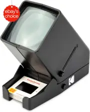 35Mm Slide Film Viewer LED Lighted 3X Magnification Battery Operated Portable