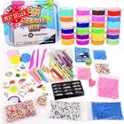 DIY Slime Kit 24 Slimes 100+ Accessories Galaxy Unicorn Glow Glitter Toy Set