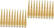 Healeved 20pcs Fake Nail for Halloween Cosplay Props Scary Finger Nail Decors for Witch Zombie Ghost Costumes Masquerade Accessories