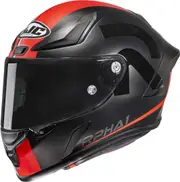 HJC RPHA 1 Senin Helmet, black-red, Size M for Men Black Red