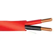 1000' 14/2 Solid FPLR Fire Alarm Cable Riser Unshielded PVC Jacket 300V