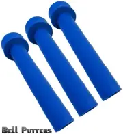 Three (3) Tacki-mac Hockey Grips-Wrapped Goalie Blue Wrap Grip-Tape Included