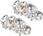 [TINEASUR] 1 Pair Sparkling Shoe Clips Detachable Embellishments for High Heels for Weddings Work and Special Occasions Stylish Shoe Charms to Elevate Your Look