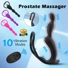 Anal Bead Butt Plug Vaginal Vibrator Penis Ring Prostate Massager Remote Sex Toy