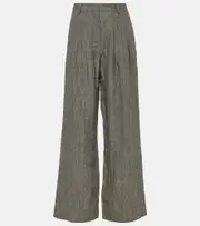 [Tove] Tove Amadine high-rise linen wide-leg pants AU 14 black