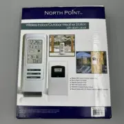 North Point Wireless Indoor/Outdoor Weather Station With Alarm Clock Remote Sens