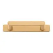 Osaka Cabinet Pull with Backplate CTC96mm Brushed Brass