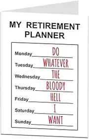 Funny Retirement Card For Men & Women Perfect For Colleagues Leaving Work Going To Retire. Add Your Own Personal Greetings