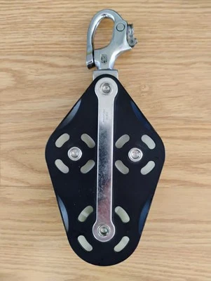 SCHAEFER MARINE SAILING GEAR 7 SERIES FIDDLE BLOCK WITH SNAP SHACKLE