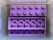 LEGO Parts - Medium Lavender Plate 2 x 6 - No 3795 - QTY 5