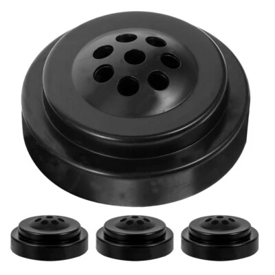 4 Pcs Table Base Miniature Flag Stand Two Hole Flagpole Office Holder Small
