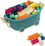 FUNFY FYPBL15001 150-Pieces Building Block Set With Convenient Storage Box - Multicolor - Made of Food Grade Material - Endless Creative Possibilities and Easy Organization - Preschool Toys for Kids