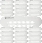 25PCS 304 Stainless Steel More Durable Window Weep Hole Screen Patch Drain Quickly PET Self Adhesive More Sticky & Waterproof (2.36in*0.59in(6cm*1.5cm))