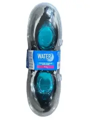 Water Sun & Fun Adult Swim Goggles with Case Silicone Swim Goggles Black