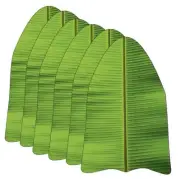 Decorative Banana Leaf Design Placemats Table Mats For Dining Table (Pack of 12)