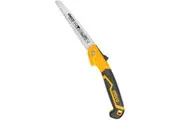 INGCO 7 Inch Folding Pruning Saw High Strength SK5 Steel Mini Hand Saw with Save Lock for Garden or Tree Pruning, Camping, Wood Working, Hiking, Hunting, Survival - HFSW1808