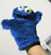 COOKIE MOSNTER MUPPET hand glove PUPPET SESAME STREET MUPPET titere LUCAS Toy fx