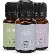 Green Velly Essential Oil For Diffuser | Home Fragrance Diffuser Oil | Diffuser Oil, Candle Burner & Electric Diffuser for Home Fragrance Candle | Set Of 3 - Relax, Rest, Renew | 100% Pure | 10ML Each