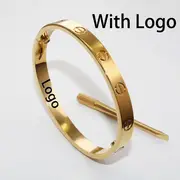 Luxury Designer 316l Stainless Steel 18k Gold Plated Brand Love Screwd