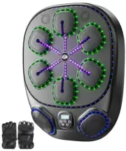 Music Boxing Machine with 8 Targets, Boxing Gloves, Portable Home Fitness