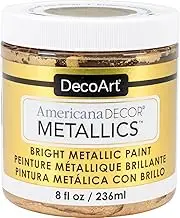 DecoArt DECADMTL-36.4 Ameri Deco MTLC 24K Gold Americana Decor Metallics 8oz, 1